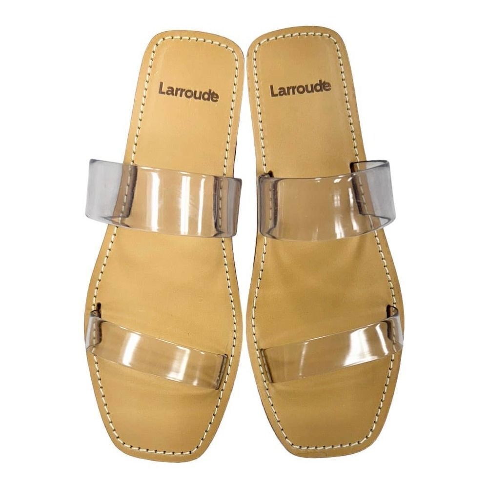 Larroude Gabe Flat Sandals Shoes Size 8 New